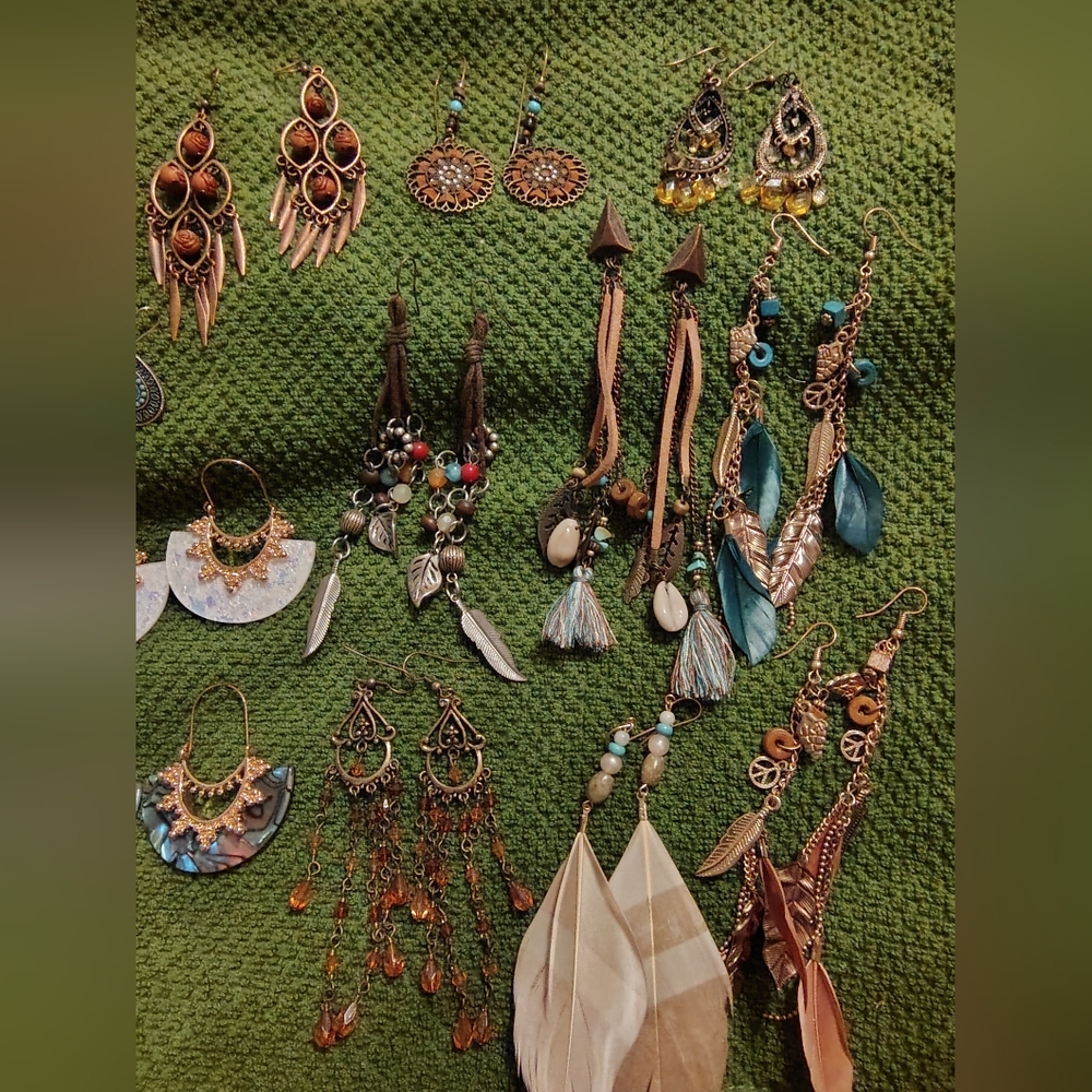 Bohemian Earrings Lot